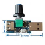 USB Fan Speed Controller Module Reducing Noise Multi-stall Adjustment Governor DC 4-12V - Image 2
