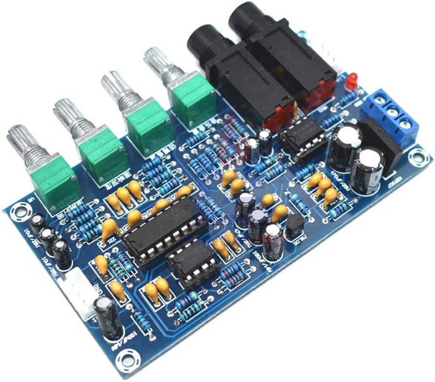 XH-M173 Karaoke Microphone Amplifier Module Stereo PT2399 AC 12V Dual Power Supply Audio Amplifier Module