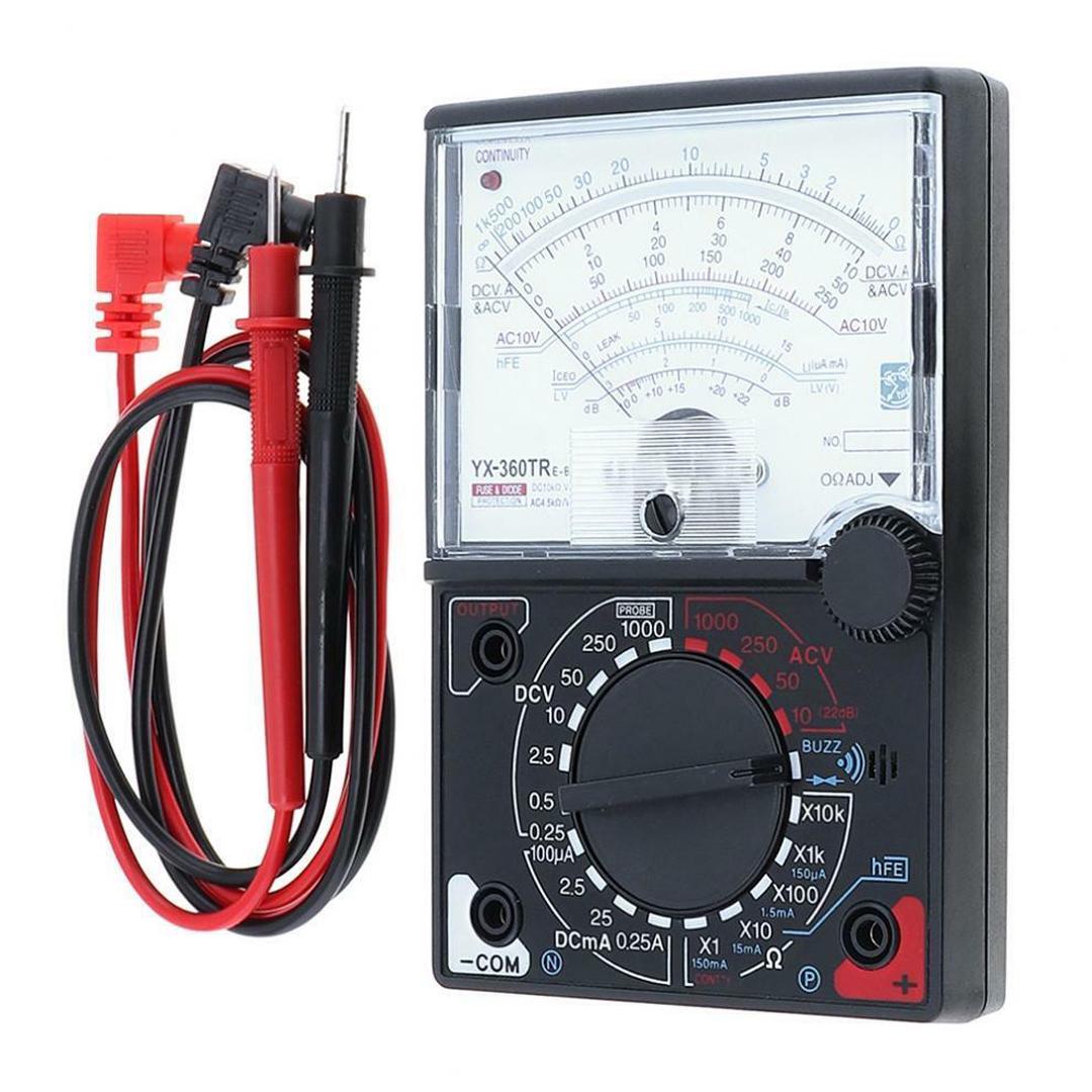 YX-360TR Analog Multimeter DC-20kohm.V/AC-5kohm/V for AC/DC Voltage & Current Analog Multimeter