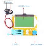 9V Battery Operated LCR-T4 12864 LCD Graphical Transistor Tester Resistance Capacitance ESR SCR Meter - Image 2