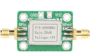 SPF5189 LNA 50-4000MHz/5-6000mhz RF Low Noise Broadband Signal Amplifier 0.6dB/20dB Gain RF Signal Receiver Module Shield Board (6000MHz)