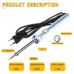 Adjustable Temperature Transparent Electric Soldering Iron