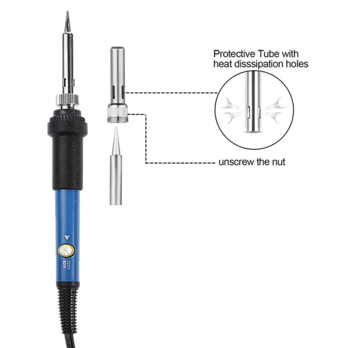 60 Watt Adjustable Temperature Electric Solder Iron - Image 3