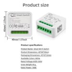 Smart Wireless WIFI 16A Switch Work with Alexa , Smart life app, Google home and IFTTT - Image 7