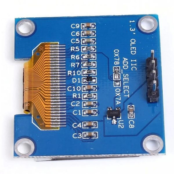 Inch I2C/IIC WHITE OLED Display Module 4pin