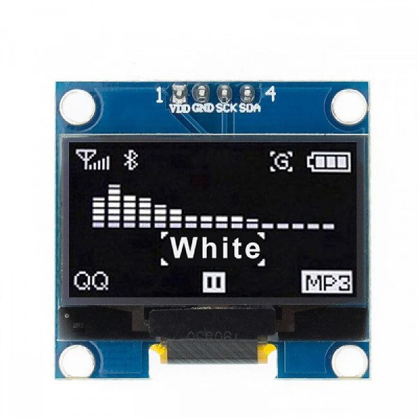 Inch I2C/IIC WHITE OLED Display Module 4pin