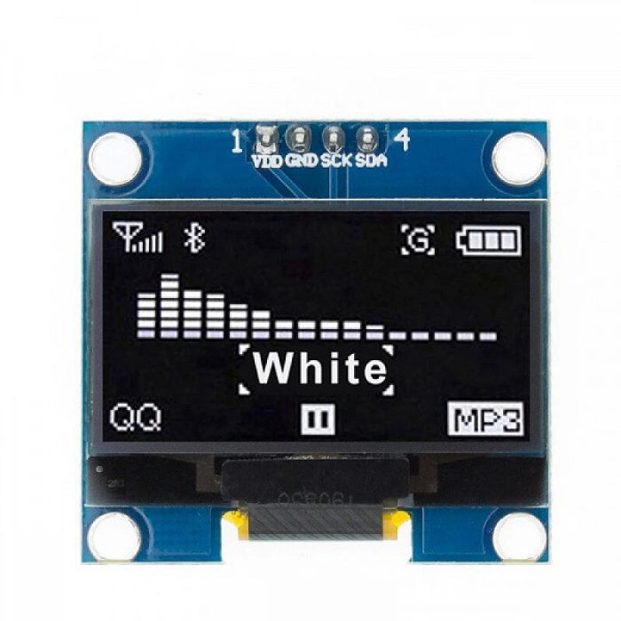 Inch I2C/IIC WHITE OLED Display Module 4pin