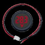Circular-Two-Wire-Voltmeter-DC-5-100V-Round-LED-Display-RED