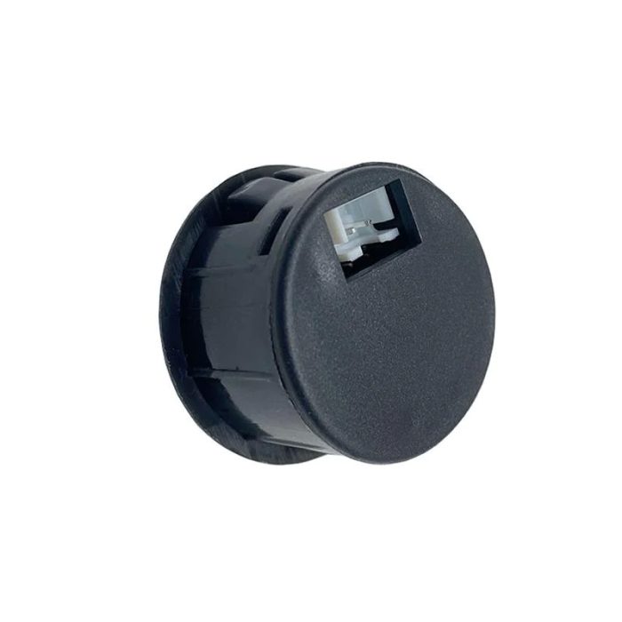 Circular-Two-Wire-Voltmeter-DC-5-100V-Round-LED-Display-RED