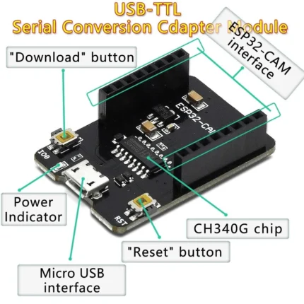 ESP32-CAM-MB Micro USB Download Module 