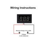 0.56-inch Red Two-Wire DC Voltmeter 3.5-30V for Accurate Voltage Measurement (Red)) - Image 2
