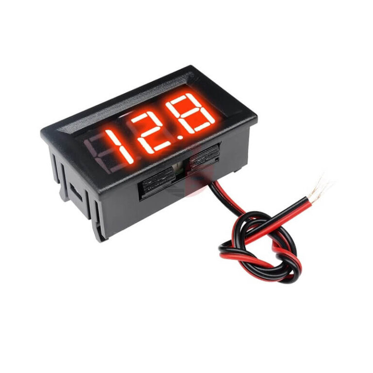 0.56-inch Blue Two-Wire DC Voltmeter 3.5-30V For Accurate Voltage ...