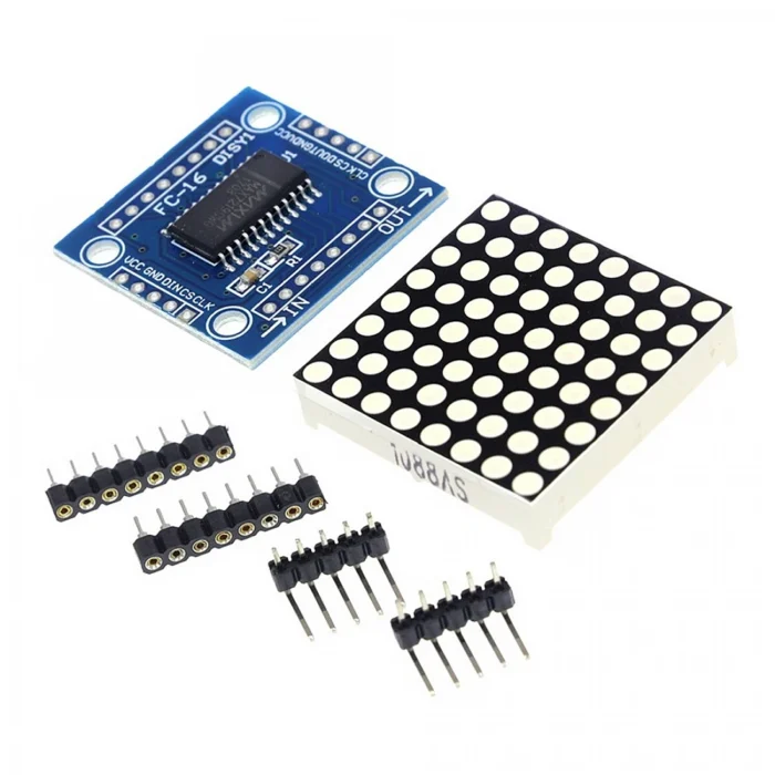 max7219-8x8-dot-led-matrix-display-module1-1100x1100 MAX7219 8X8 Dot LED Matrix Display Module