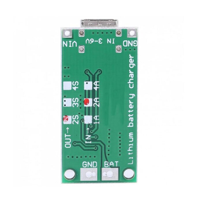 S 8.4V 2A 18650 Lithium Battery Charger Module Type C