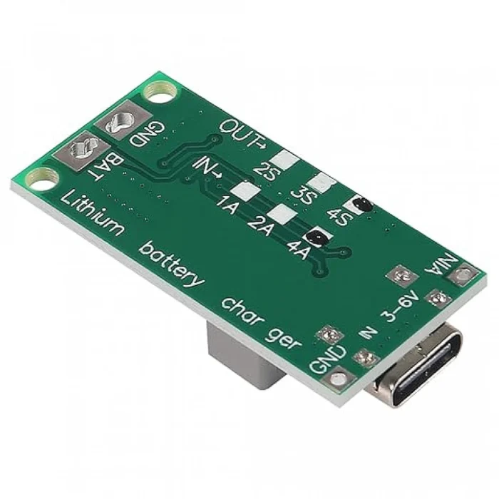 4S 16.8V 4A 18650 Lithium Battery Charger Module Type C