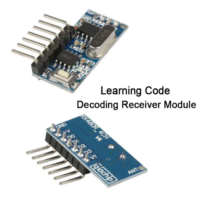 QIACHIP RX480E 433Mhz Wireless Remote Control Switch 4CH RF Relay 1527 Encoding Learning Module For Light Receiver Diy Kit - Image 2