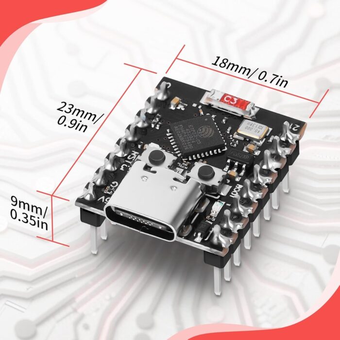 ESP32-C3-Super-Mini-Development-Board-UnSoldered-Headers