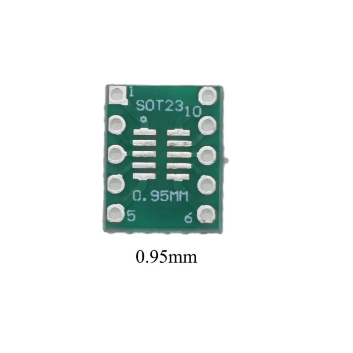 SOT23 / MSOP-10 / SOP-10 / UMAX to DIP-10 PCB Adapter Board - Image 2