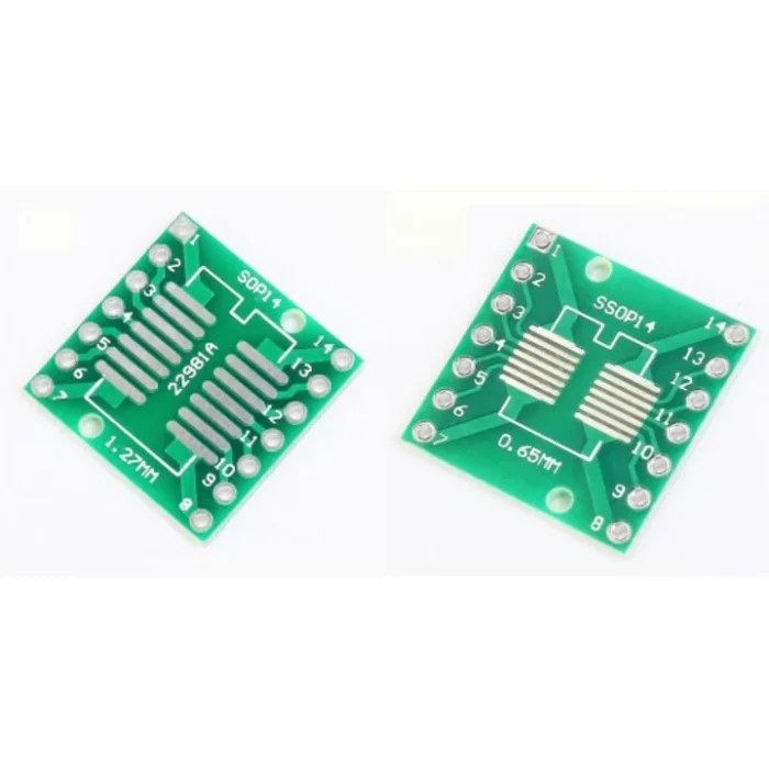SSOP14 0.65 and 1.27mm pitch adapter board