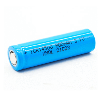 3.7V 14500 Lithium-Ion Battery with Flat Top 800mAh