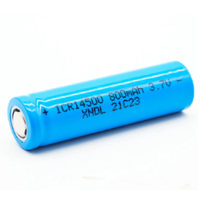 3.7V 14500 Lithium-Ion Battery with Flat Top 800mAh