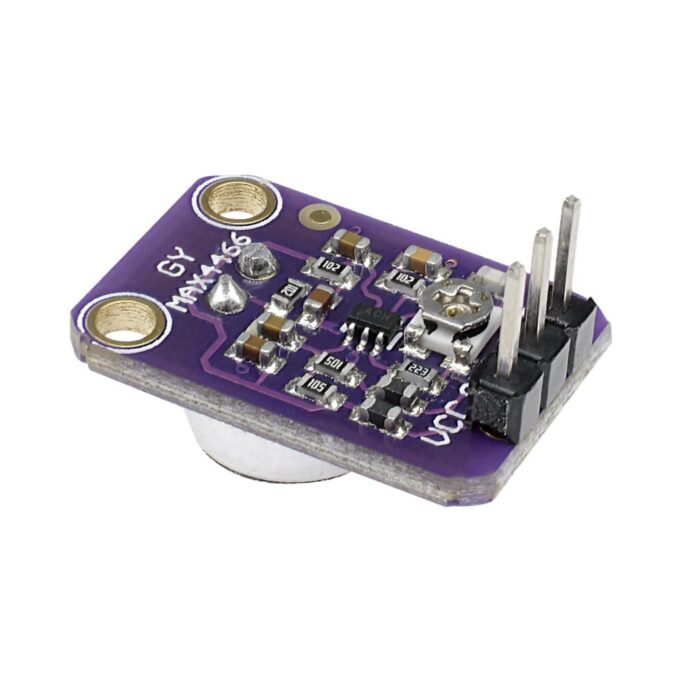 MAX4466 Electret Microphone Amplifier with Adjustable Gain Module.