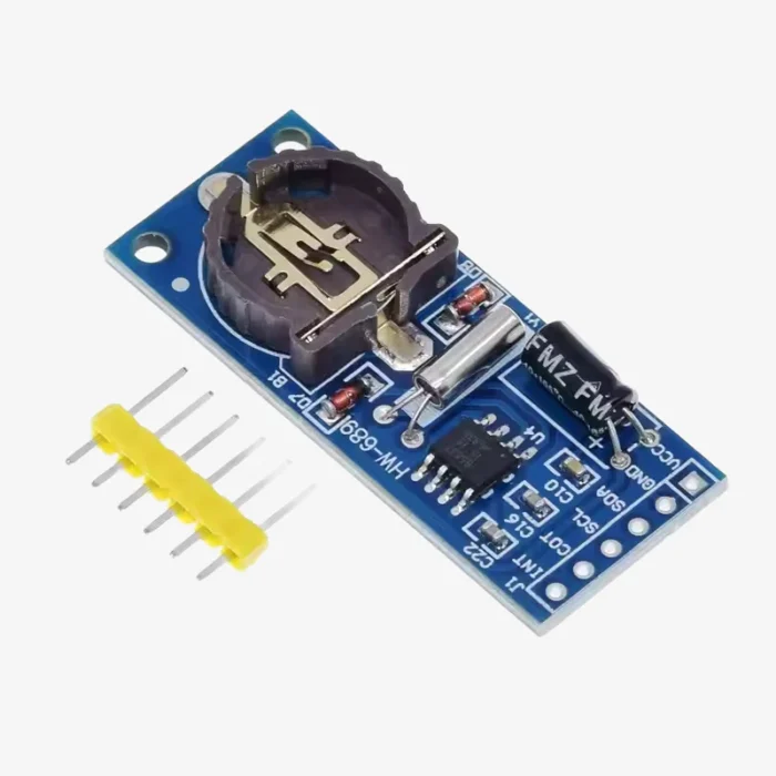 IC: PCF8563 Communication Interface: I2C (Address: 0x51) Operating Voltage: 1.8V to 5.5V Timekeeping Accuracy: ±5 ppm Backup Battery: CR2032 Lithium Battery supported (Not Included)