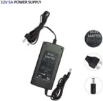 Converts 100-240V AC to 12V DC