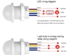AC 220V PIR Motion Sensor Switch | Infrared Detector Automatic Light